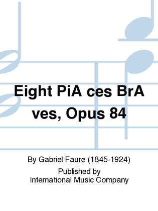 Book cover for Eight Pieces Breves, Opus 84