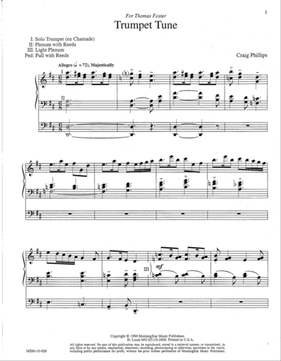 Trumpet Tune Trumpet scores gallery preview page 2
