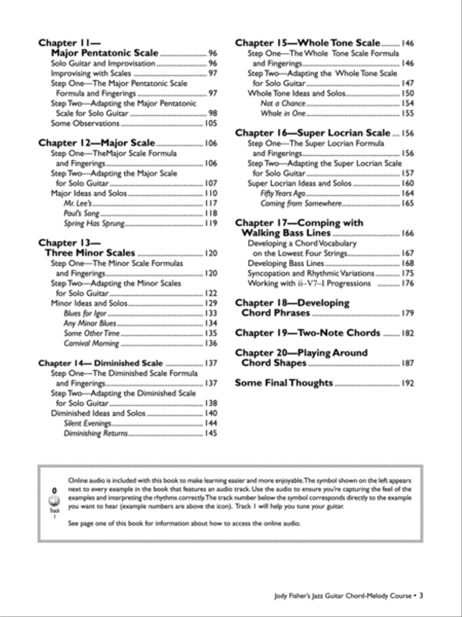 Jody Fisher's Jazz Guitar Chord-Melody Course Electric Guitar scores gallery preview page 3