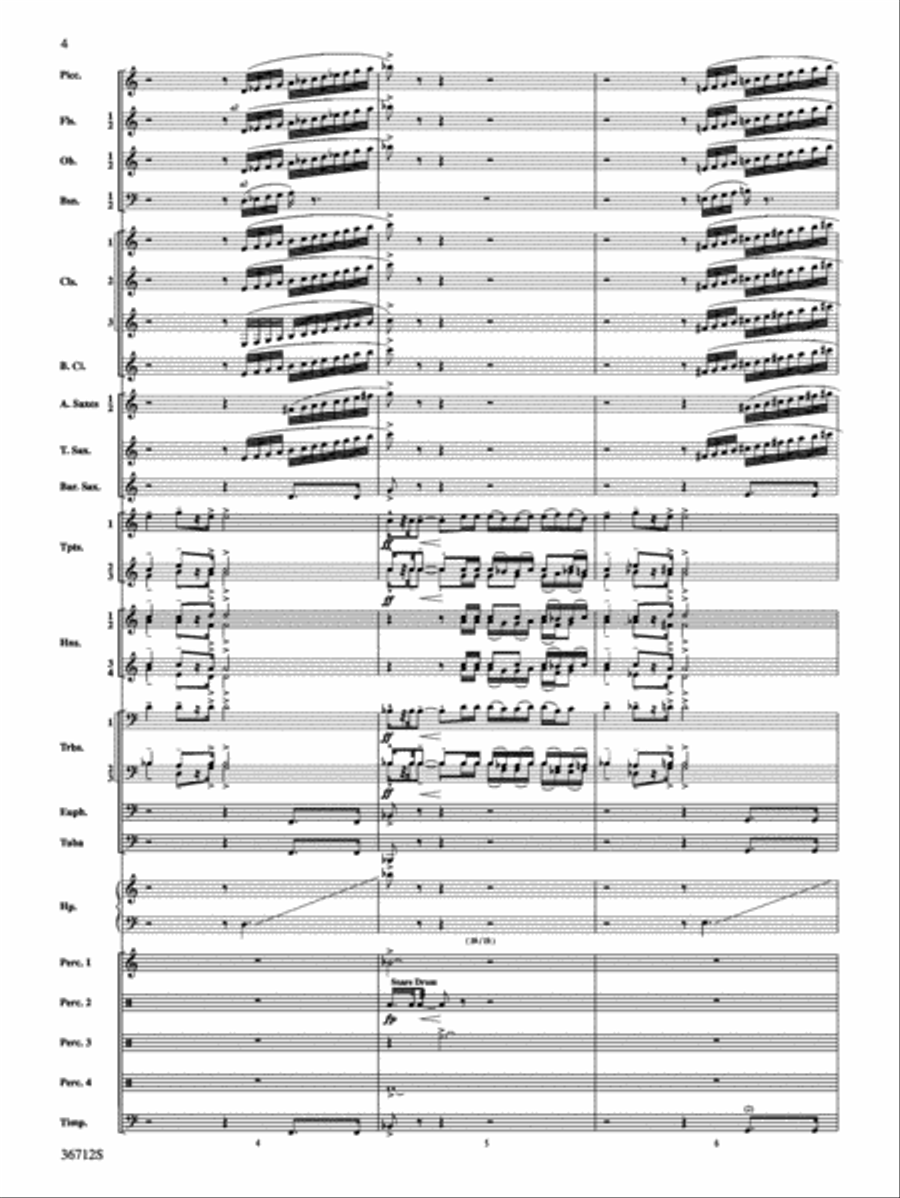 Gloria: Score Concert Band scores gallery preview page 4