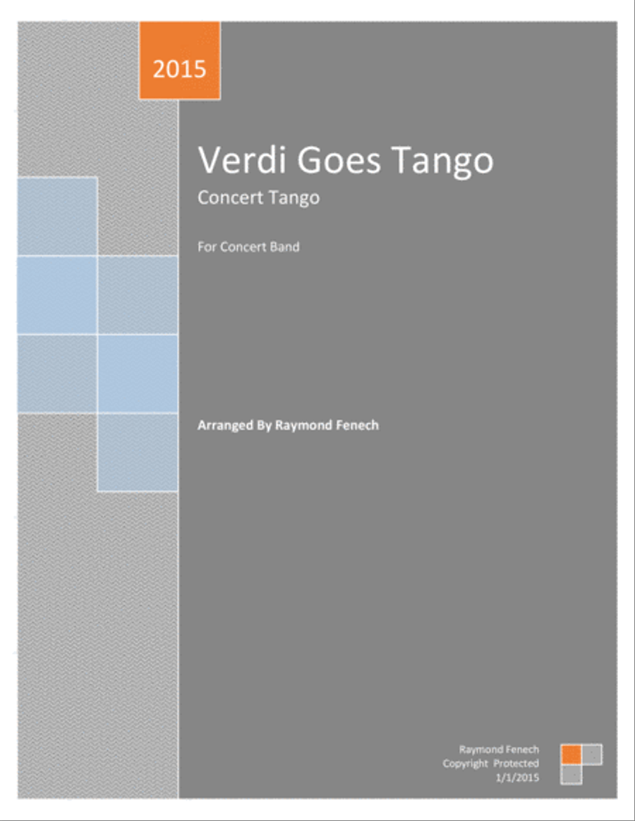 Verdi Goes Tango - For Pep Band; Concert Band; Marching Band Concert Band scores gallery preview page 1