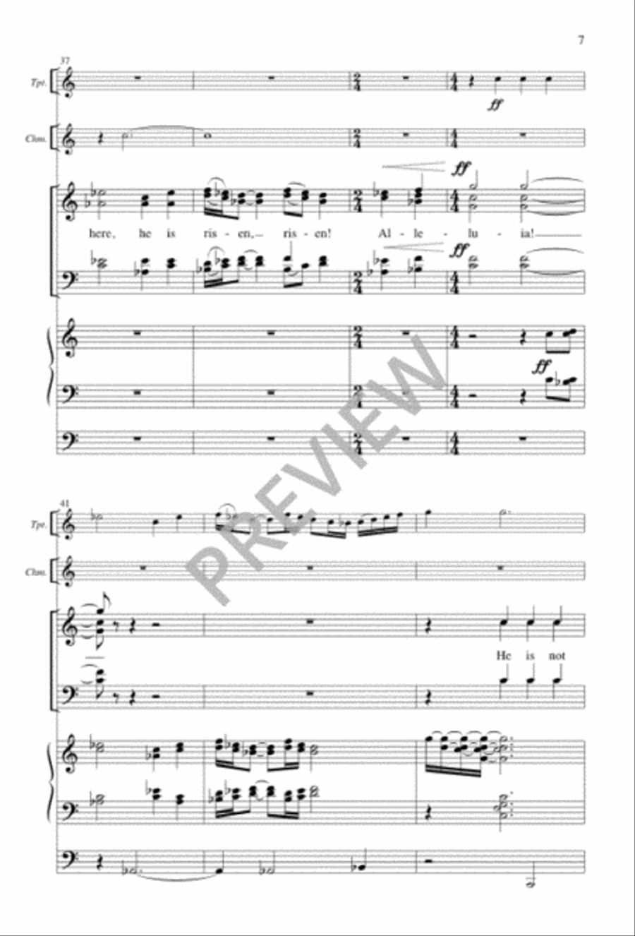 Easter Introit 4-Part scores gallery preview page 7