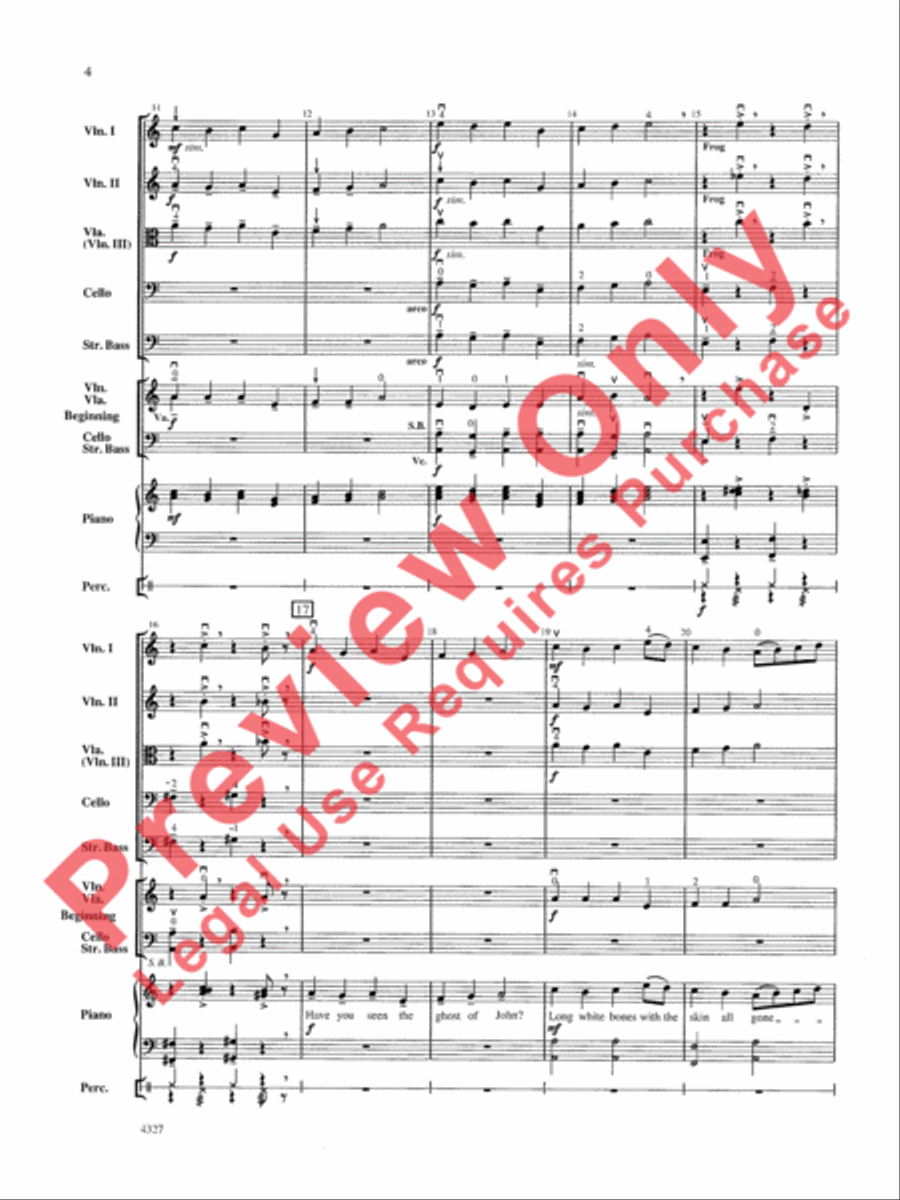 The Ghost of John The Ghost of John String Orchestra scores gallery preview page 5