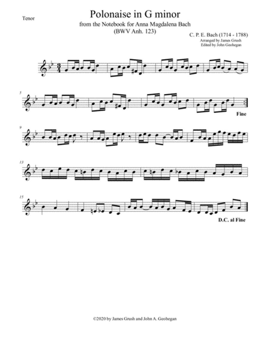 Six Bach Pieces for Recorder Duet and Solo image number null