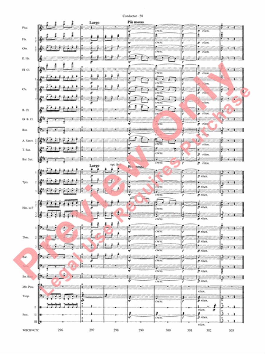 An American in Paris Concert Band scores gallery preview page 60