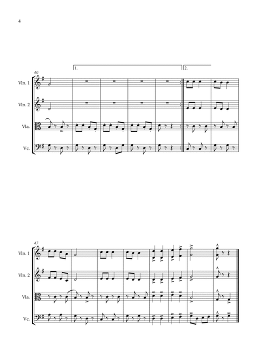 Jingle Bells for String Quartet in G major image number null