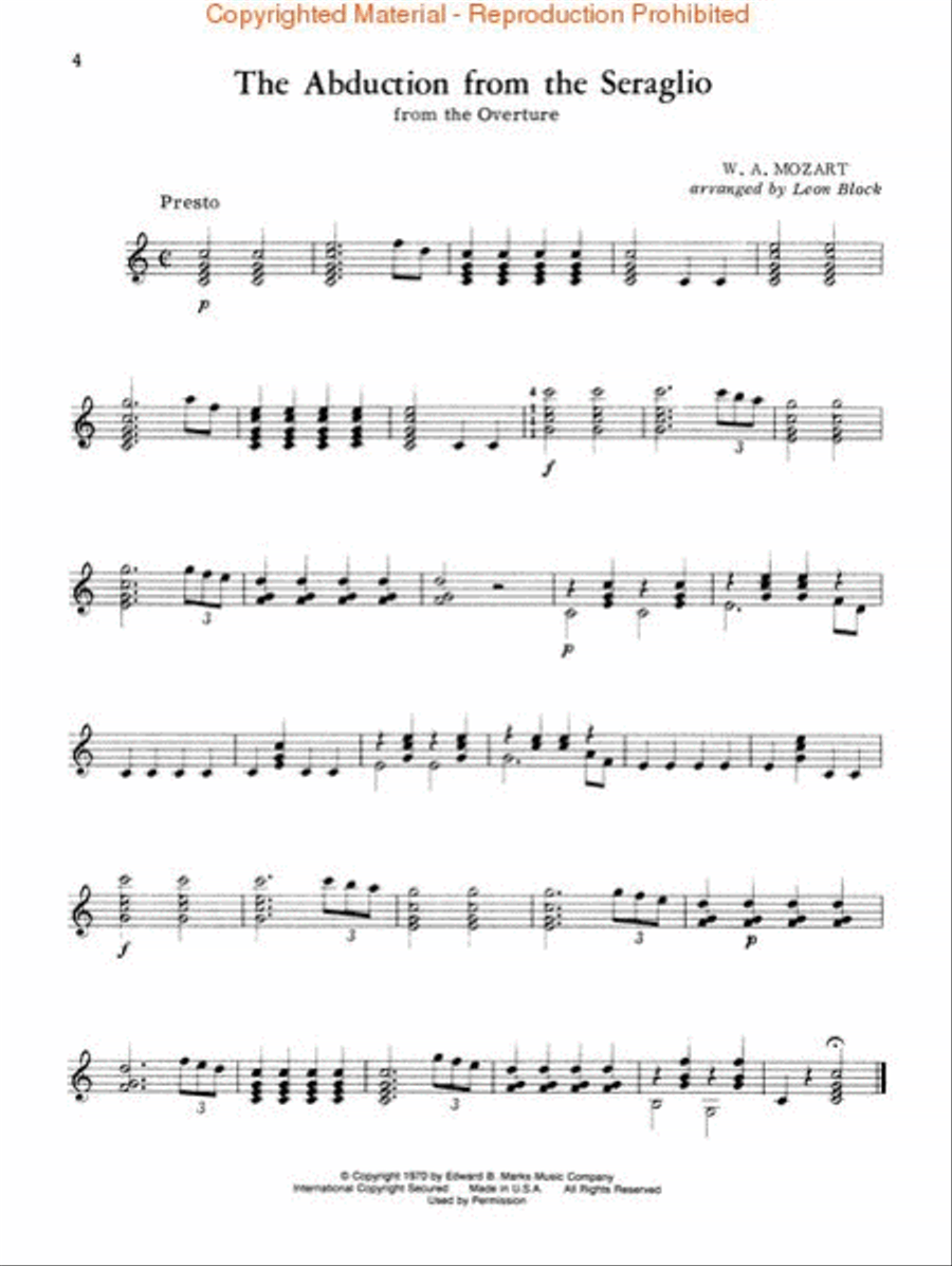 Mozart for Guitar Acoustic Guitar scores gallery preview page 3