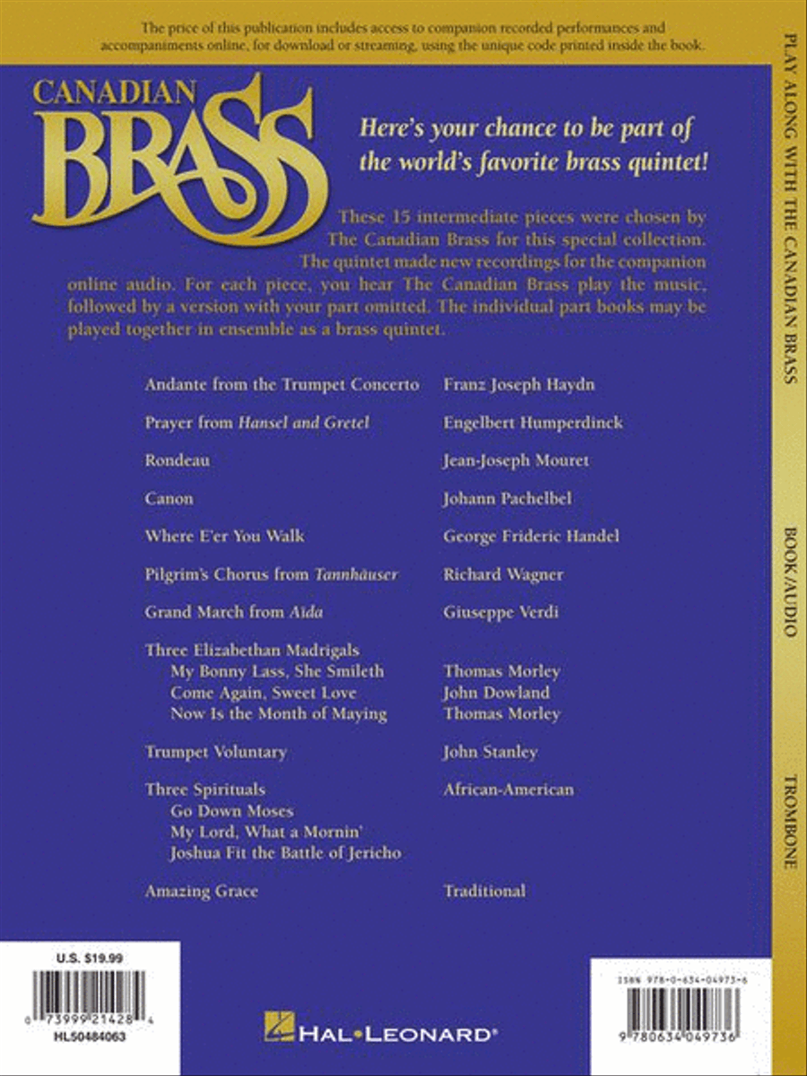 Play Along with The Canadian Brass – Trombone Brass Quintet scores gallery preview page 6