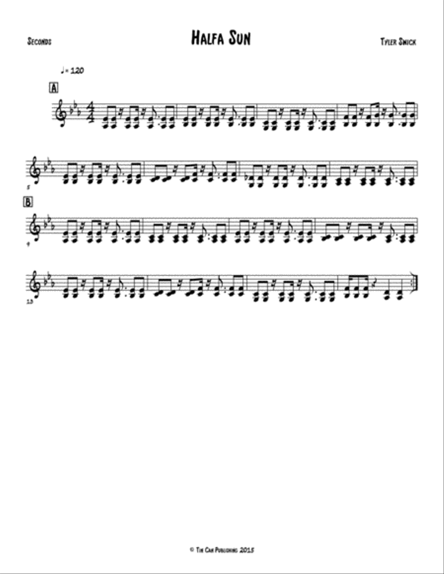 Halfa Sun for Steel Band (Lead Sheet Arrangement) Steel Drum Band scores gallery preview page 3