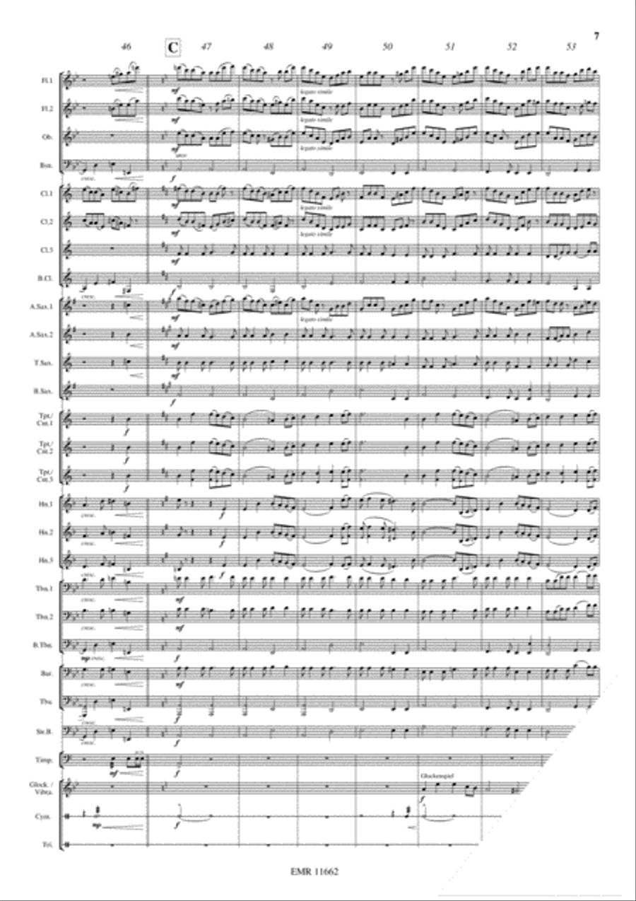 My Heart Will Always Wander Concert Band scores gallery preview page 8