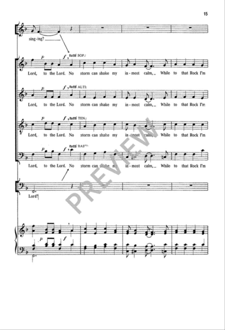 How Can I Keep from Singing Choir scores gallery preview page 16