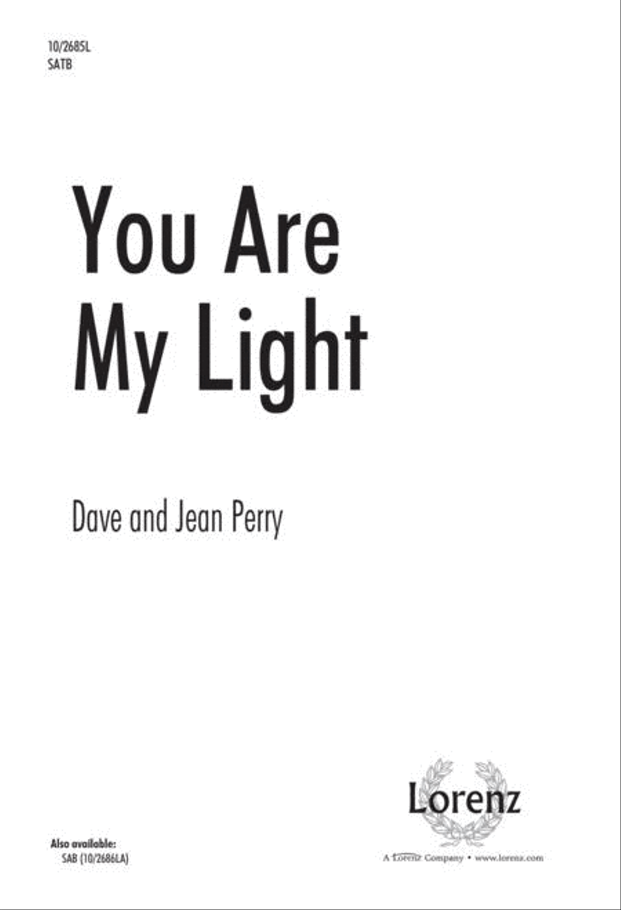You Are My Light 4-Part scores gallery preview page 1