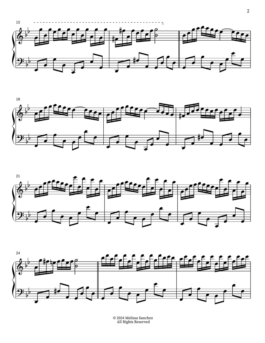 Passacaglia (In G Minor) Piano Solo scores gallery preview page 2