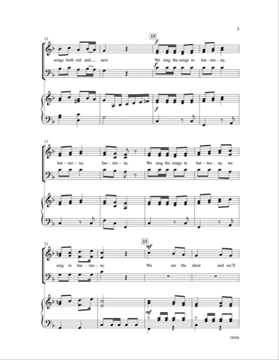 We Are the Choir 3-Part scores gallery preview page 3