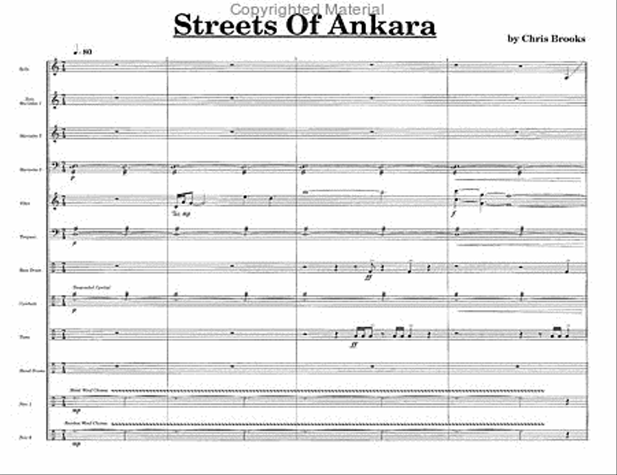 Streets Of Ankara Percussion Ensemble scores gallery preview page 2