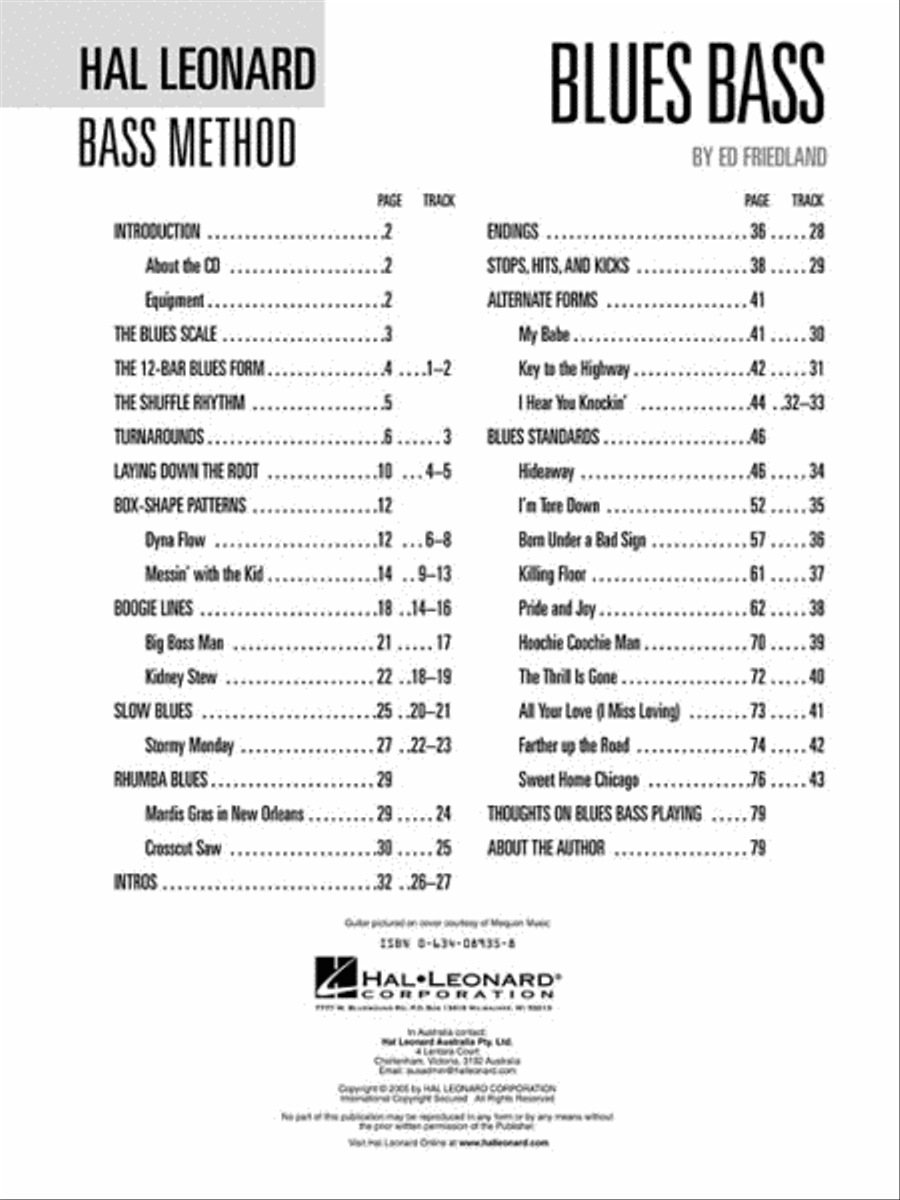 Blues Bass – A Guide to the Essential Styles and Techniques Electric Guitar scores gallery preview page 2