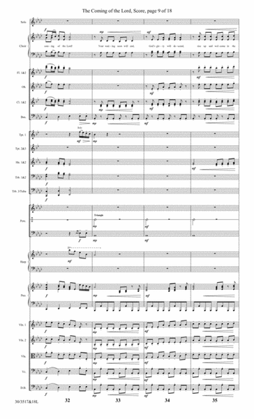 The Coming of the Lord - Orchestral Score and Parts