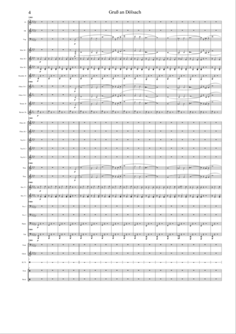 Gruß an Dölsach Full Score - Score Only Concert Band scores gallery preview page 4