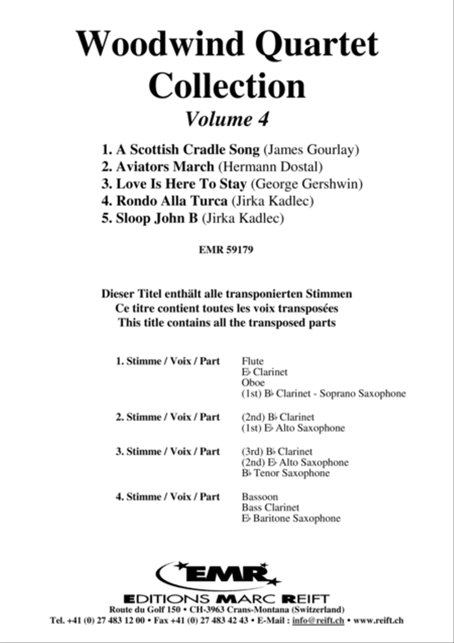 Woodwind Quartet Collection Volume 4 Woodwind Quartet scores gallery preview page 2