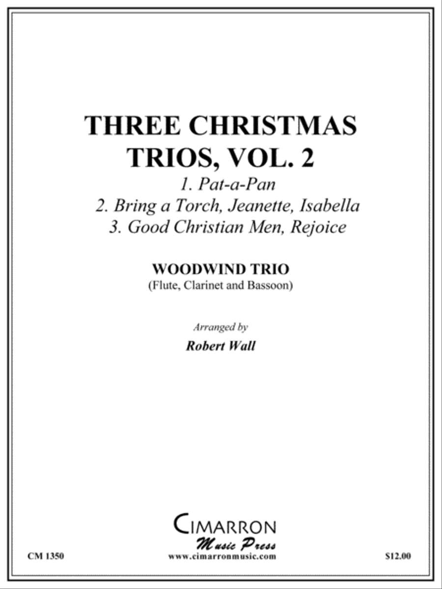 Three Christmas Trios, vol. 2 Woodwind Trio scores gallery preview page 1