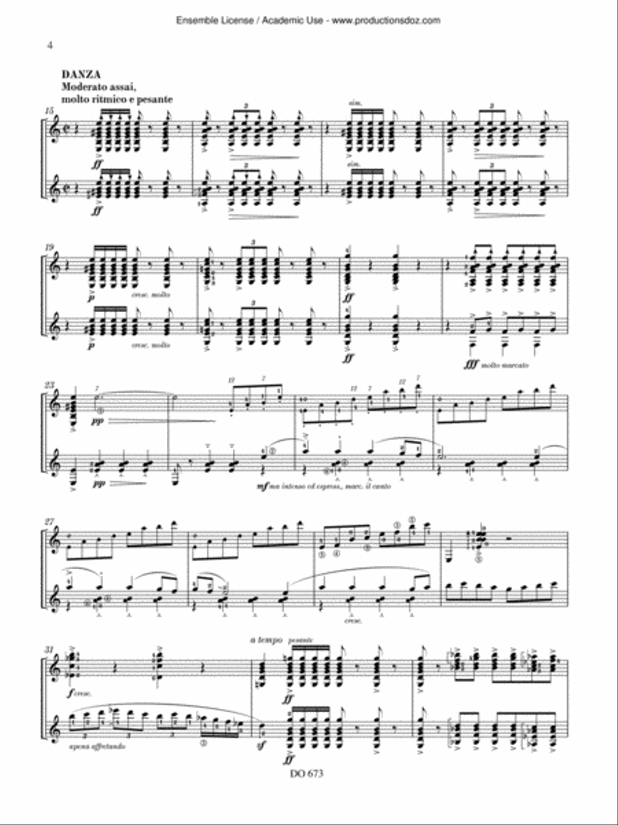 Danza del Molinero, El Circulo Magico, Danza Ritual del Fuego Classical Guitar scores gallery preview page 4