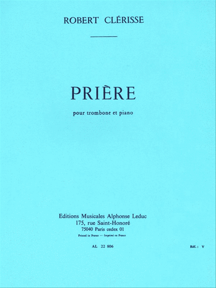 Priere Piano Accompaniment scores gallery preview page 1
