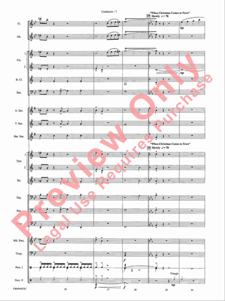 The Polar Express, Selections from Concert Band scores gallery preview page 9