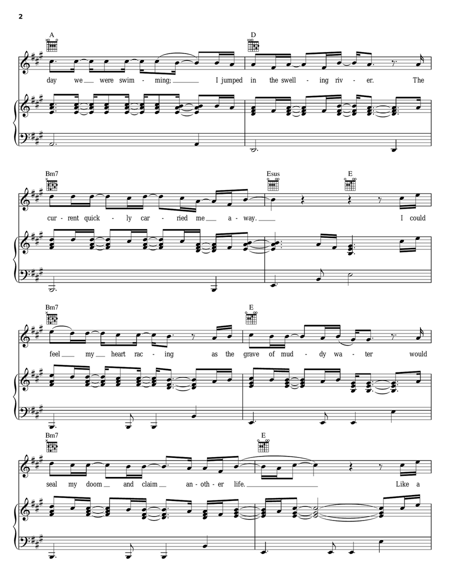 My Keeper Piano, Vocal, Guitar scores gallery preview page 2