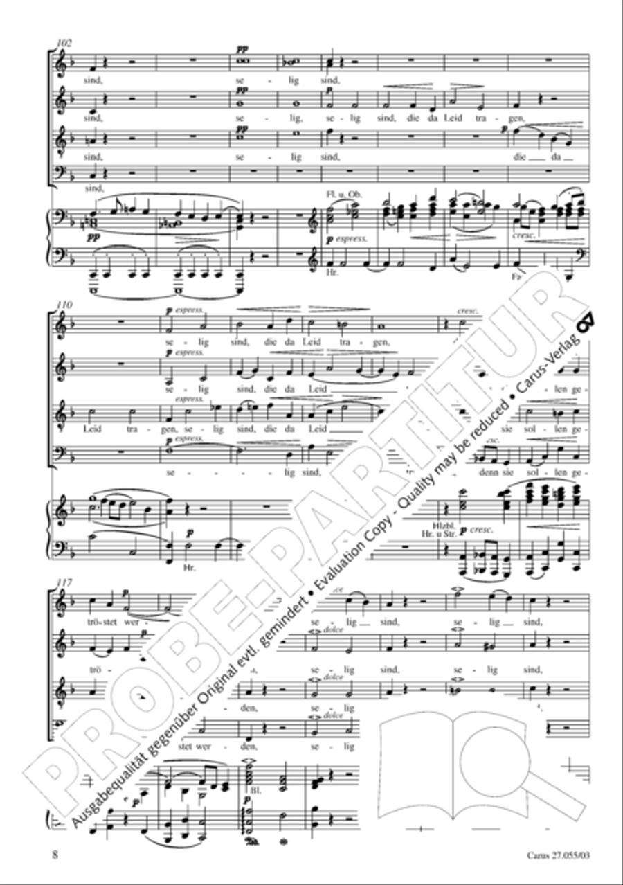 Ein Deutsches Requiem (German Requiem) 4-Part scores gallery preview page 11