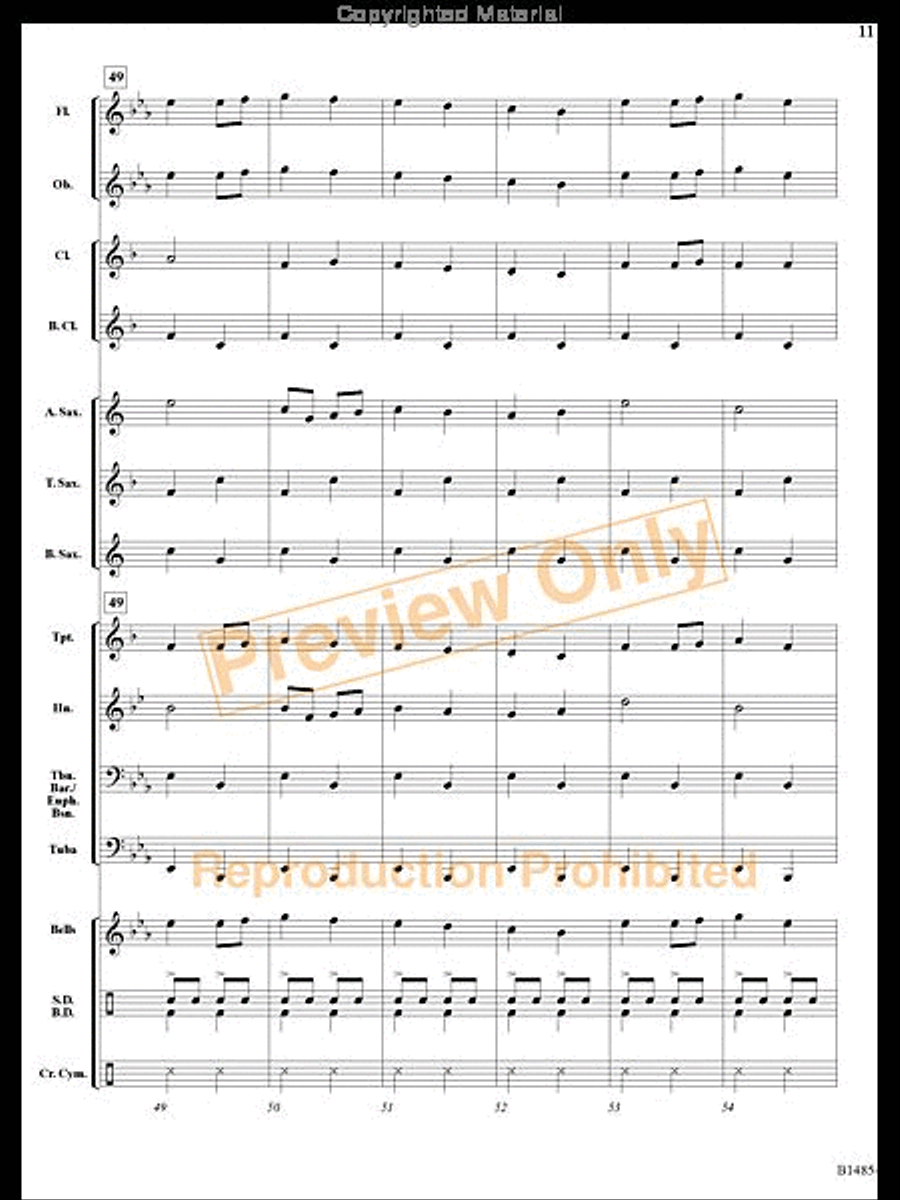 Union March Union March Concert Band scores gallery preview page 10