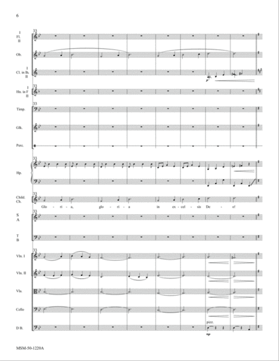 Angels We Have Heard on High (Downloadable Orchestra Score) Choir scores gallery preview page 6