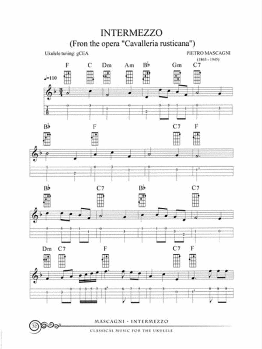 Classical ukulele music hot sale