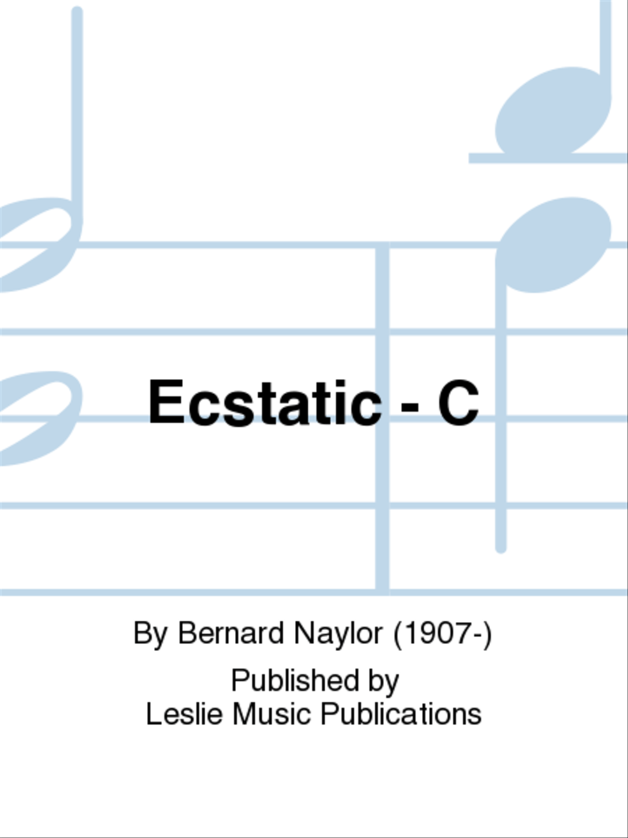 Ecstatic - C Ecstatic - C Voice Solo scores gallery preview page 1