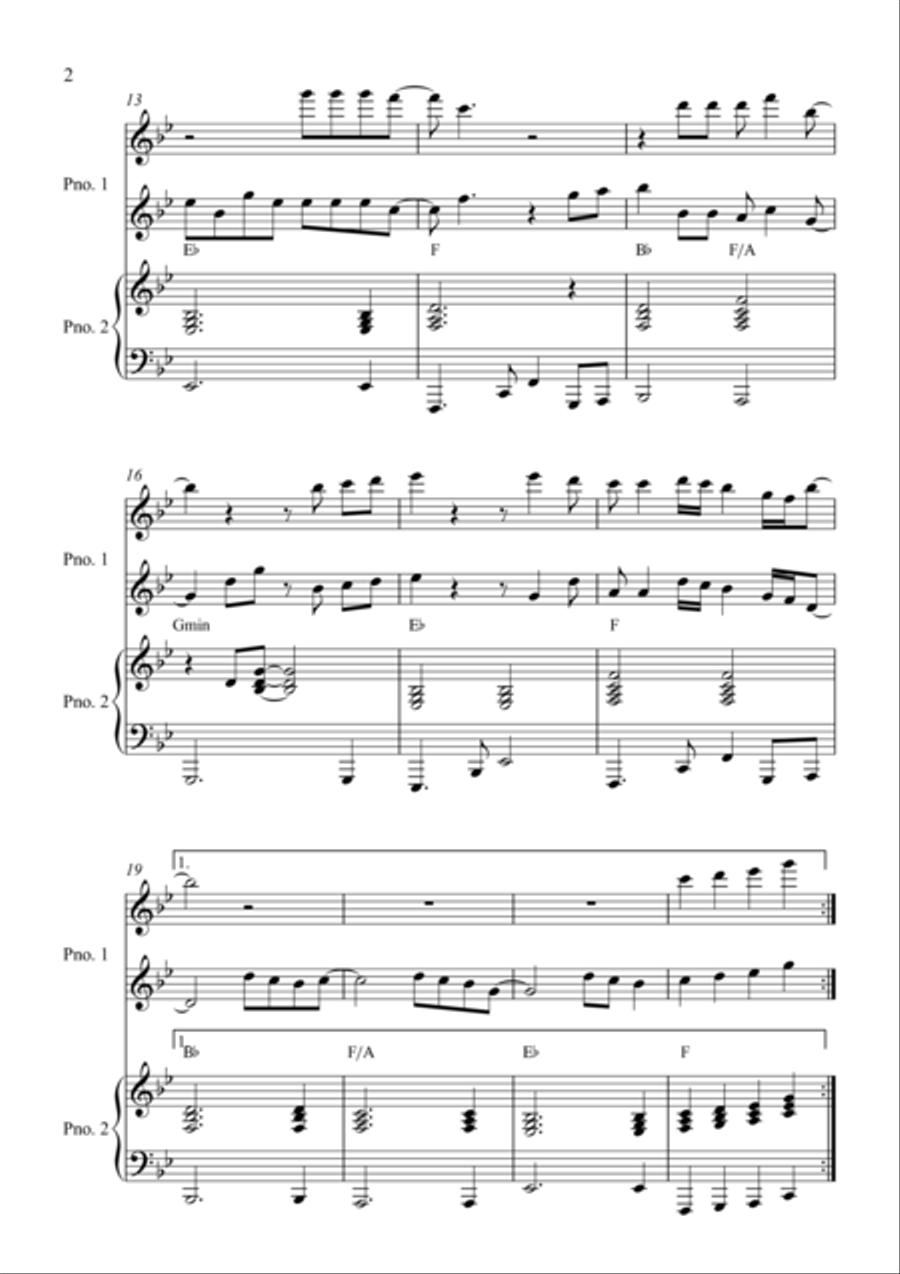 Wonderful Tonight Wonderful Tonight Piano scores gallery preview page 2
