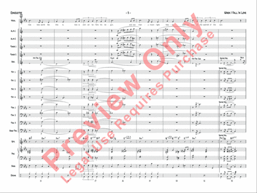 When I Fall in Love When I Fall in Love Jazz Ensemble scores gallery preview page 15