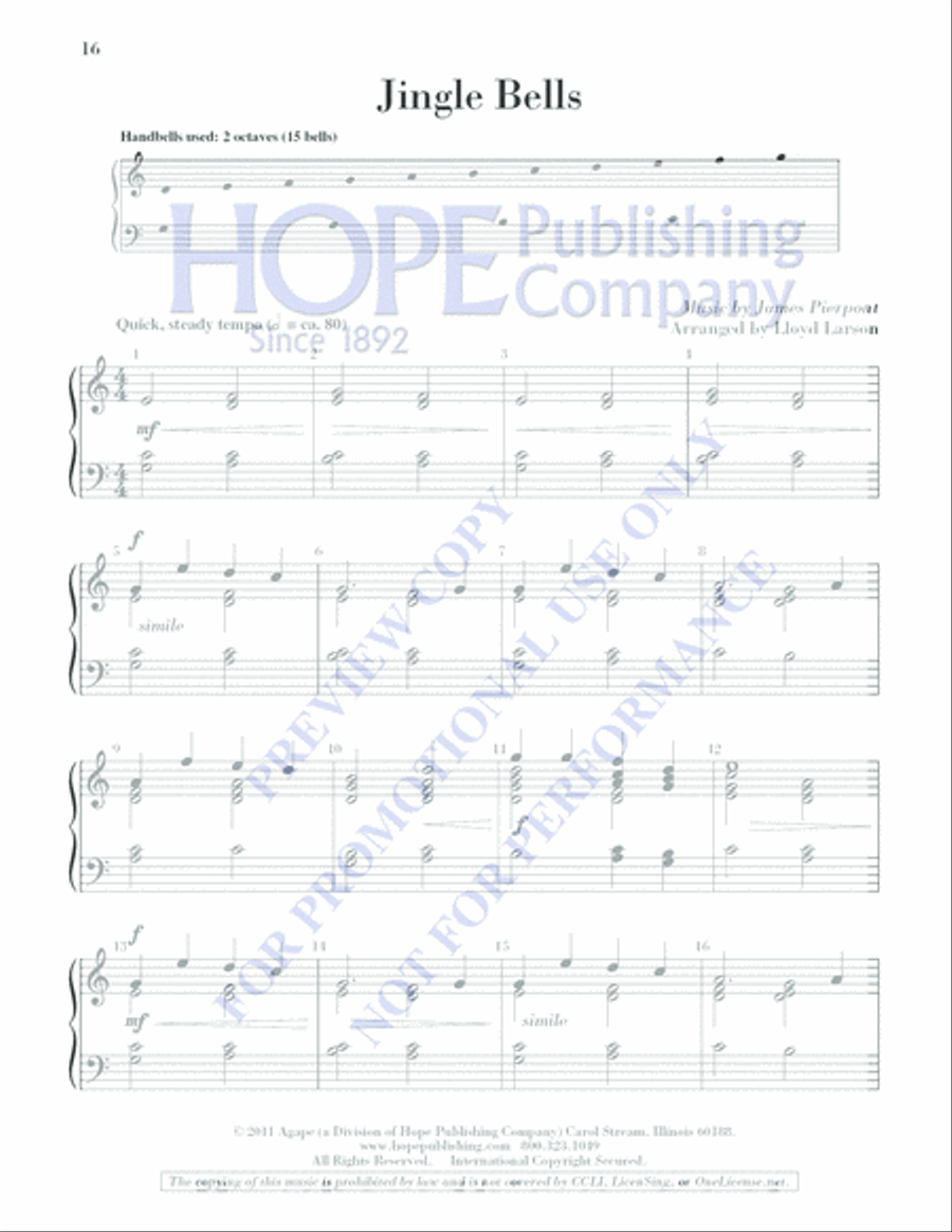 Keep It Simple 5 (Christmas Sacred and Secular) 2-Octaves scores gallery preview page 18