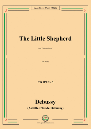 Debussy-The Little Shepherd,CD 119 No5(L.113 No.5),for Piano