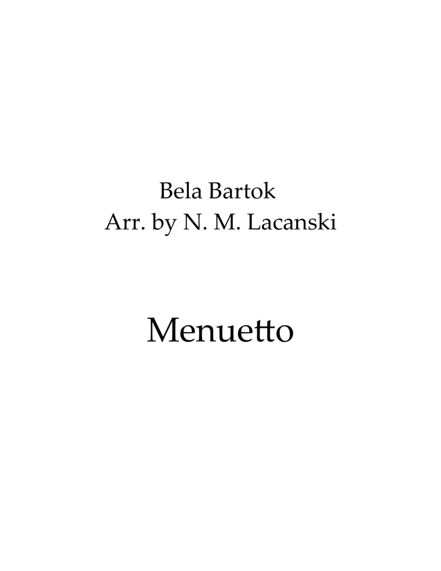 Menuetto Menuetto String Trio scores gallery preview page 1