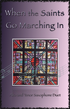 Book cover for When the Saints Go Marching In, Gospel Song for Alto and Tenor Saxophone Duet