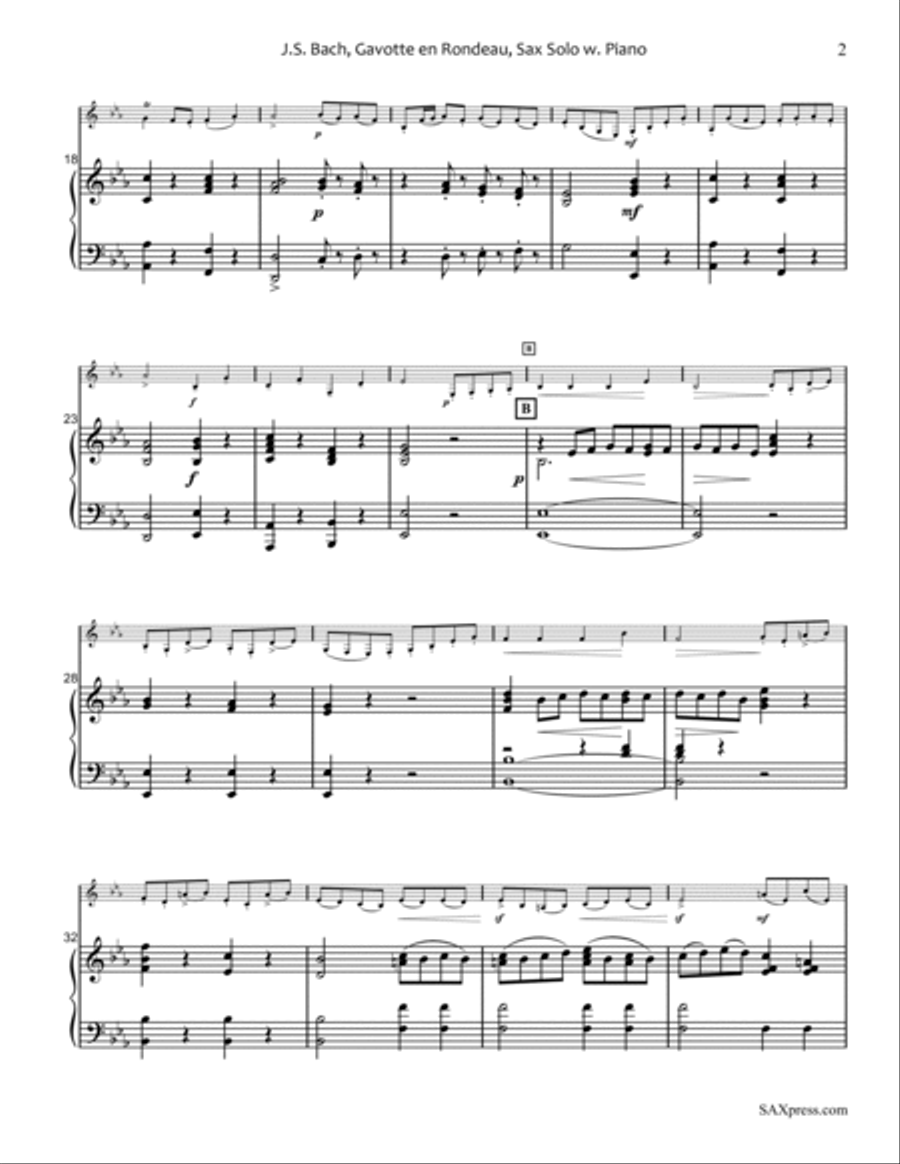 Gavotte en Rondeau Chamber Music scores gallery preview page 5