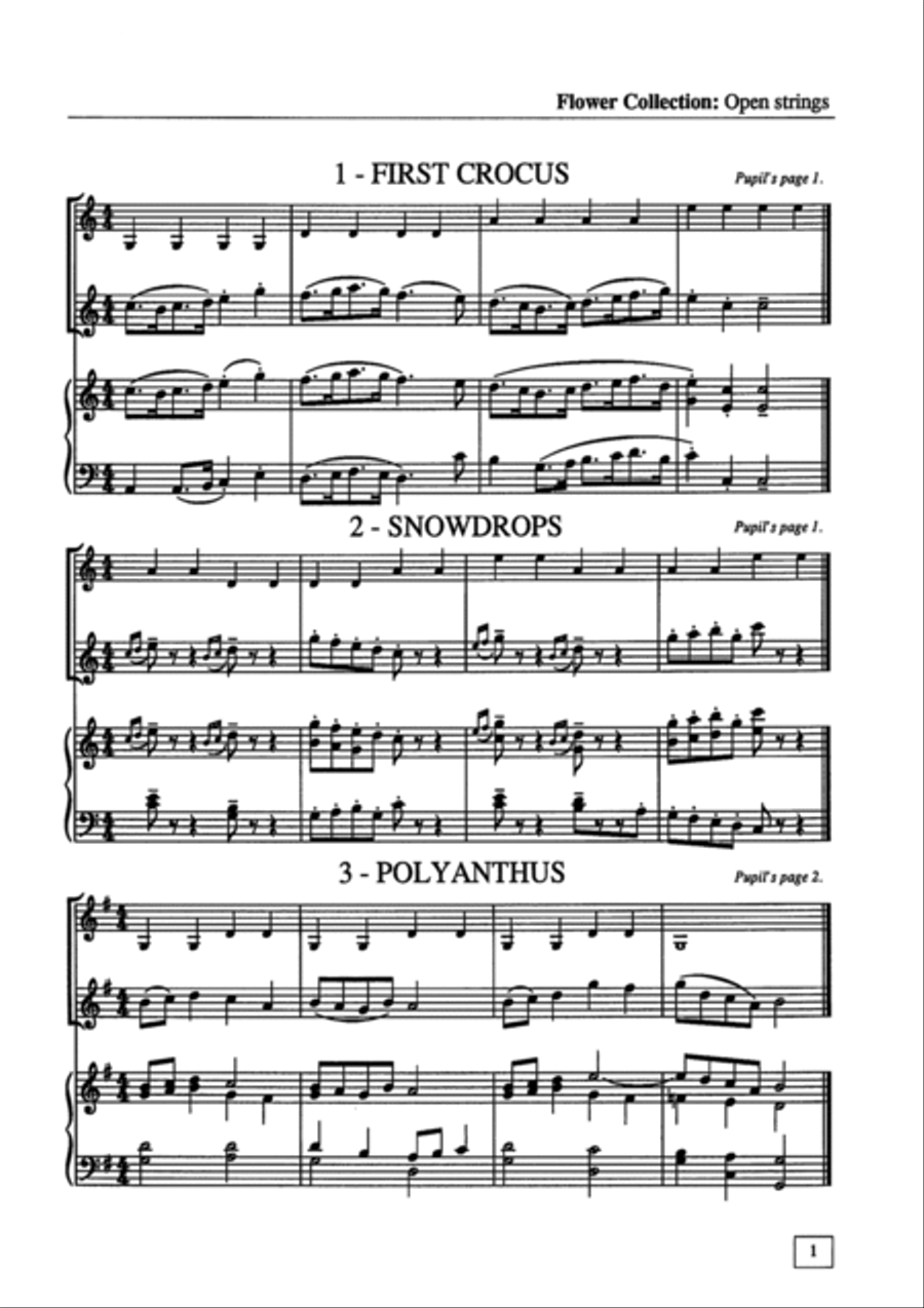 Collections for Violin Vol 1Accompaniment Book Flower Collection Violin Solo scores gallery preview page 5