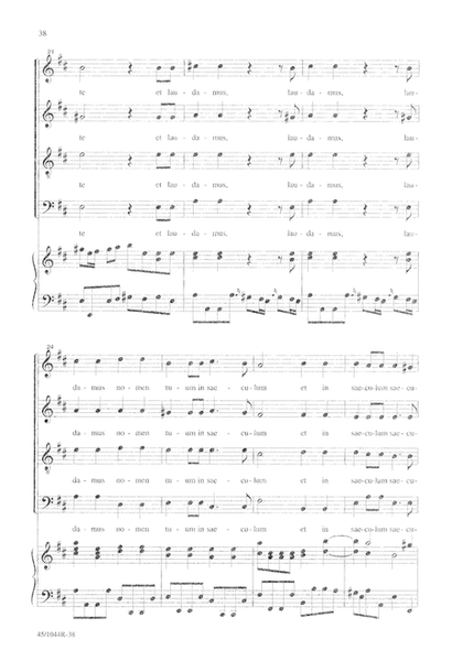 Te Deum Choral Score