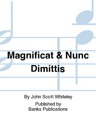 Book cover for Magnificat & Nunc Dimittis