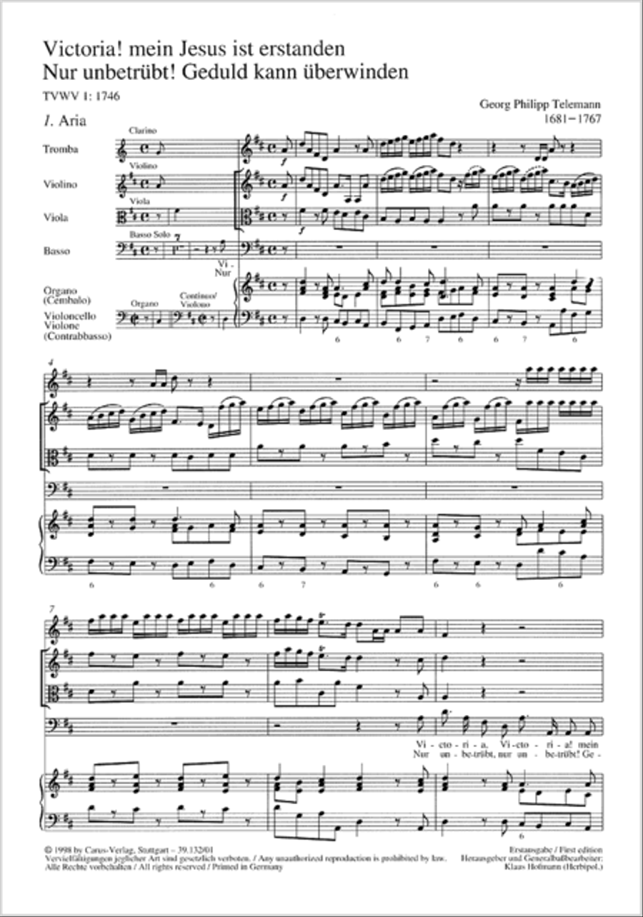 Victoria! mein Jesus ist erstanden Bass Voice scores gallery preview page 2