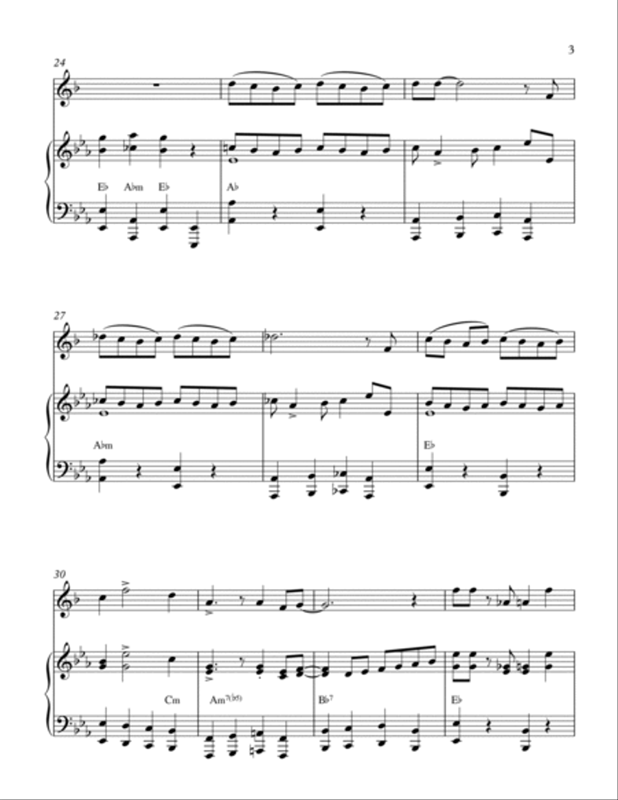 The Flapper's Ball (1920's-style): Tenor Sax & Piano Woodwind Duet scores gallery preview page 3