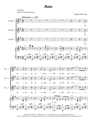 Rain (3-part Children's choir)