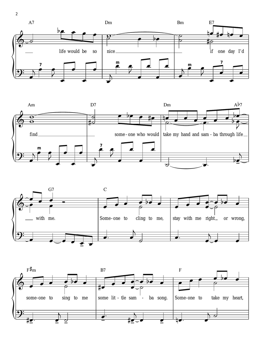So Nice (Summer Samba) Accordion scores gallery preview page 2