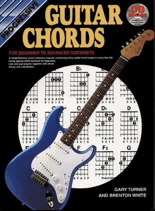 Book cover for Progressive Guitar Chords (Book/online audio & online video)