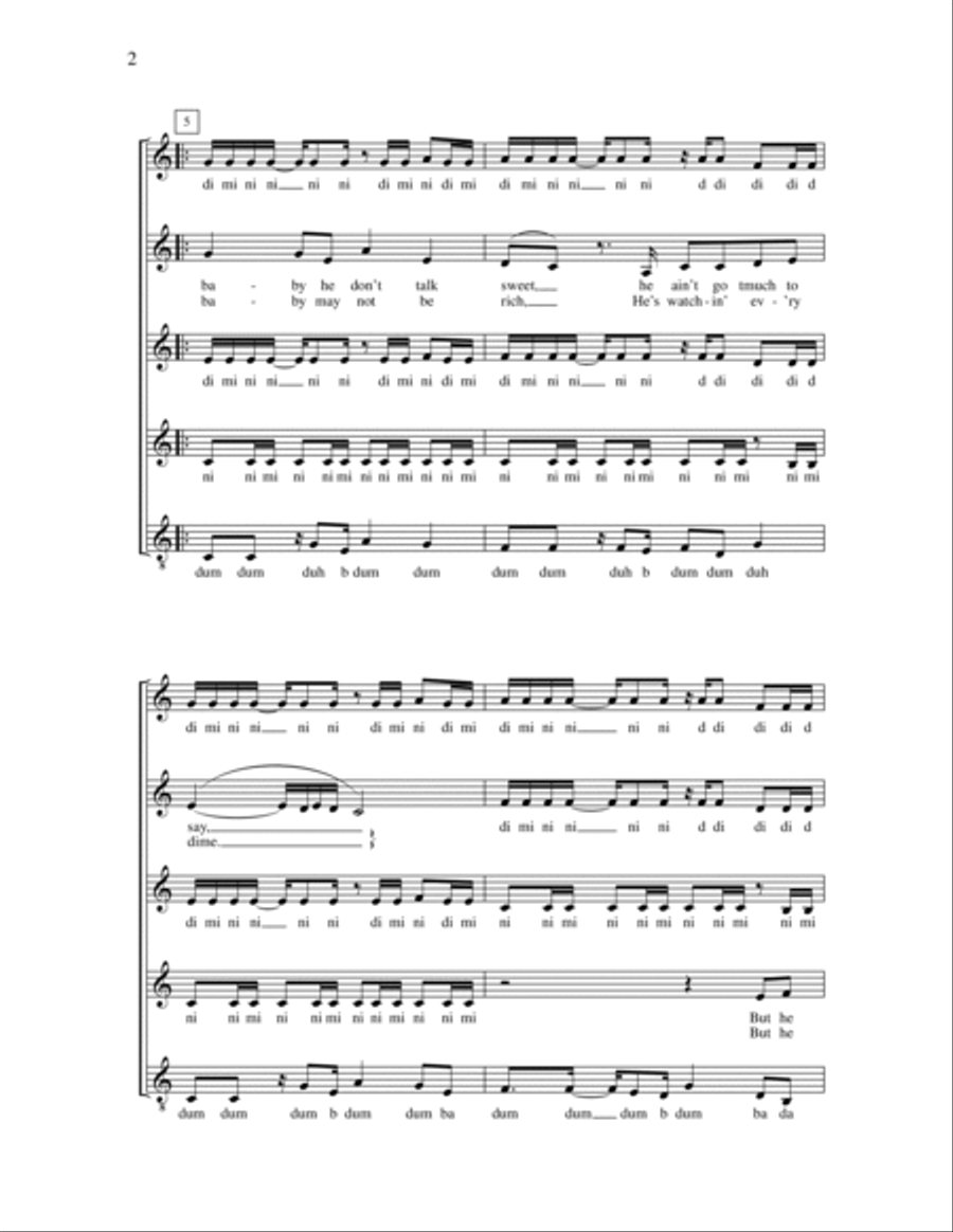 Let's Hear It for the Boy A Cappella scores gallery preview page 2