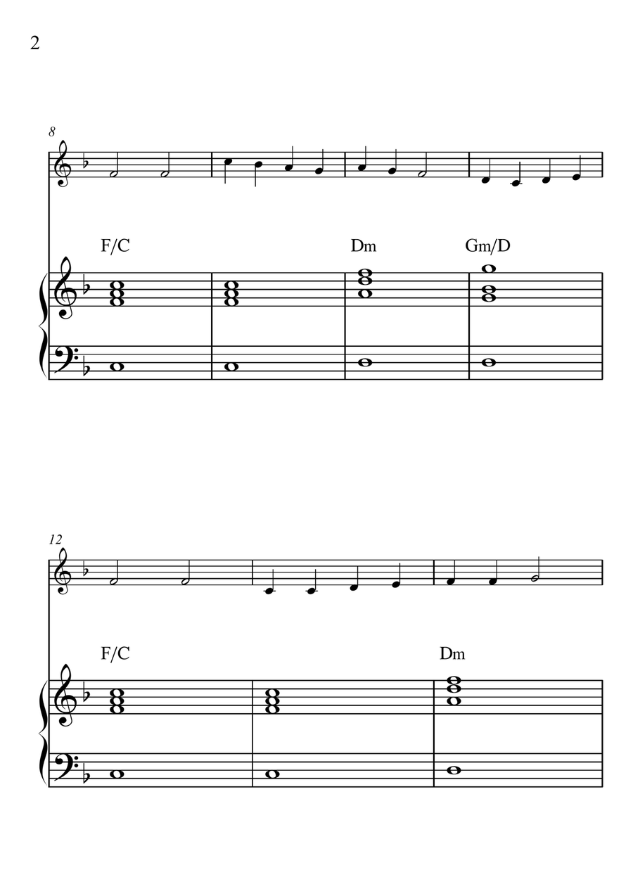 Good King Wenceslas Piano scores gallery preview page 2